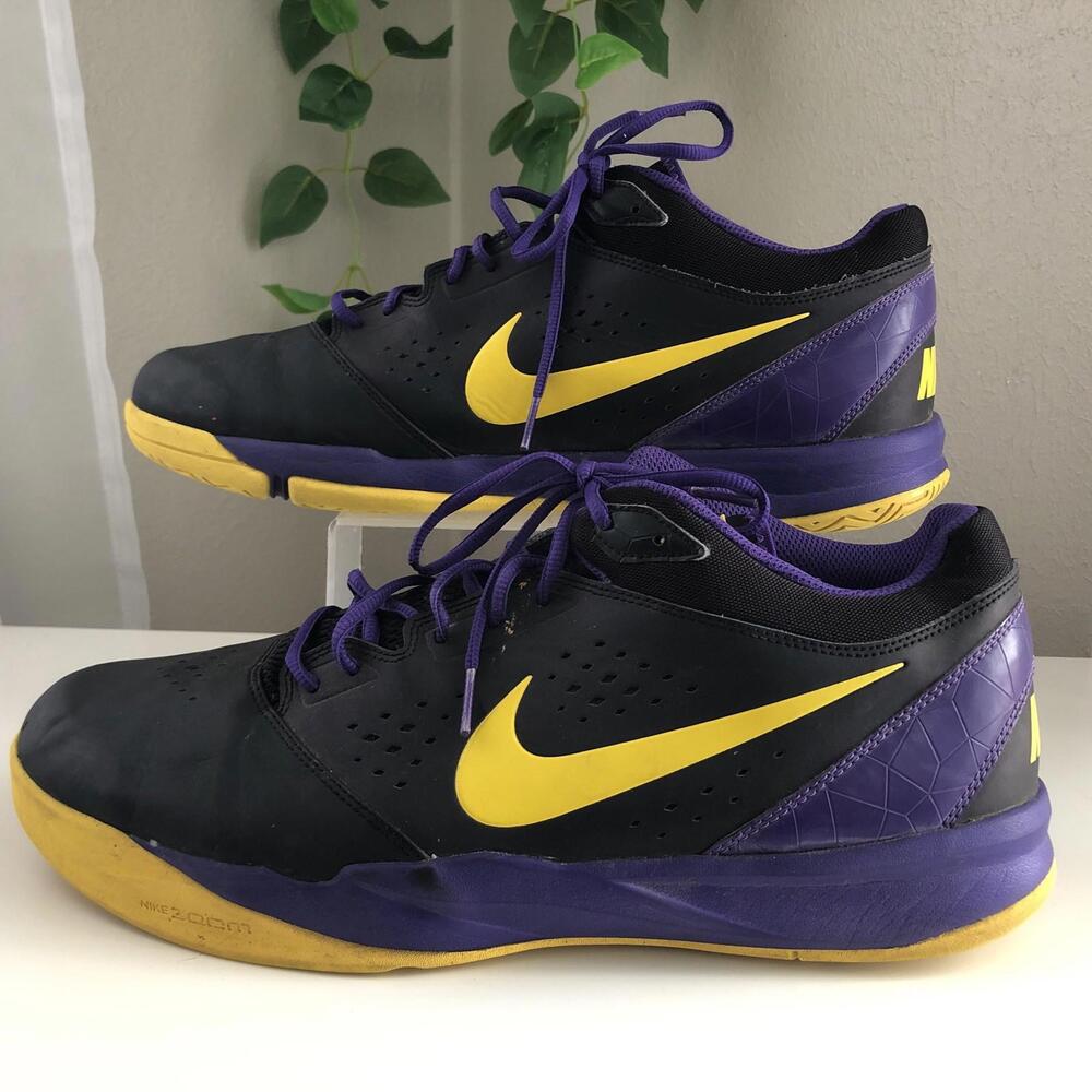 Nike Zoom Attero Mens Size 14 Purple/Black/Yellow With Purple Laces P13 - Picture 2 of 8